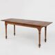 Rustic Farmhouse Table in Oak, France, 1850s
