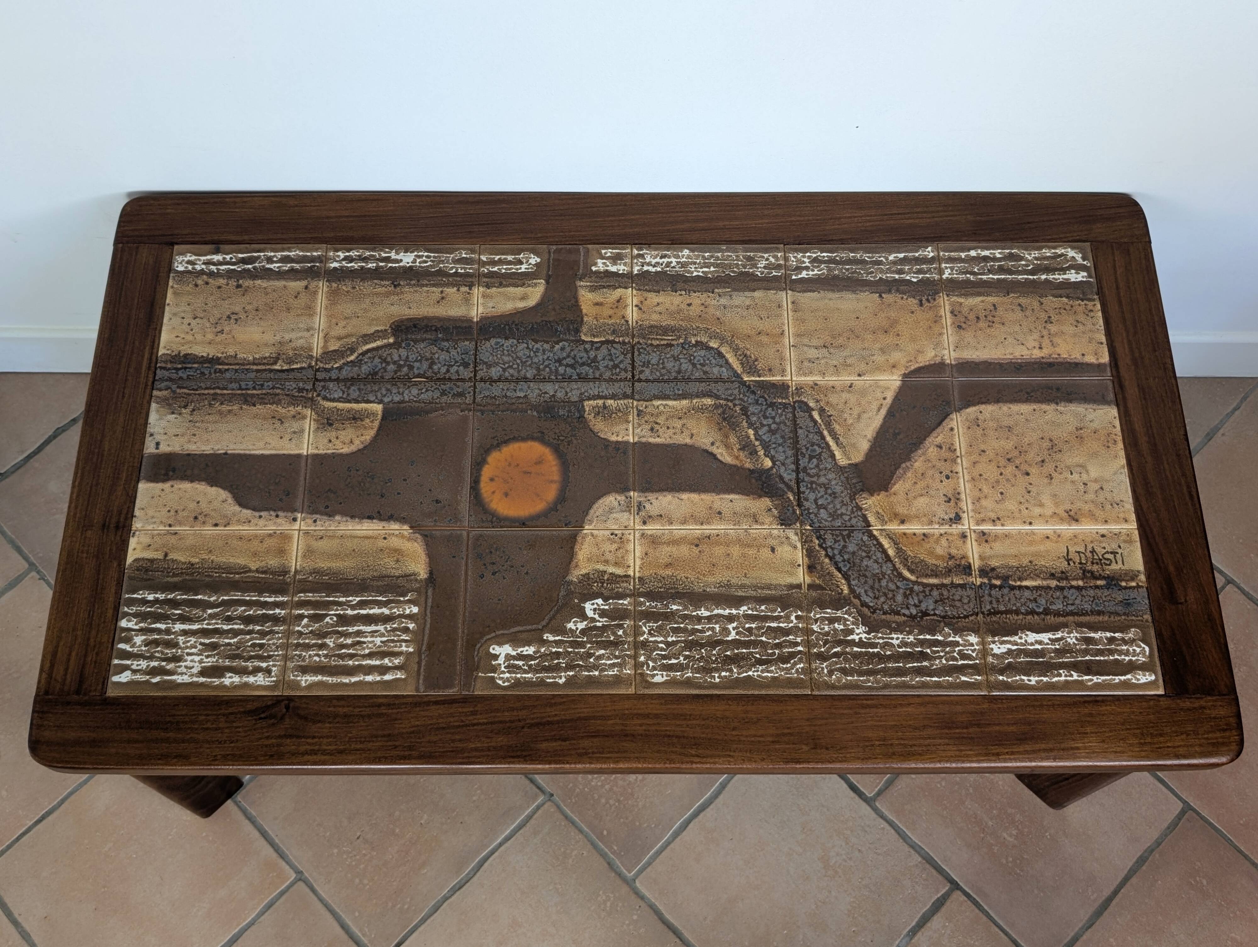 Vallauris ceramic coffee table