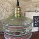 Green glass pendant light
