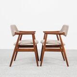 Midcentury Danish pair of chairs in teak by Erik Kirkegaard for Glostrup 1960s