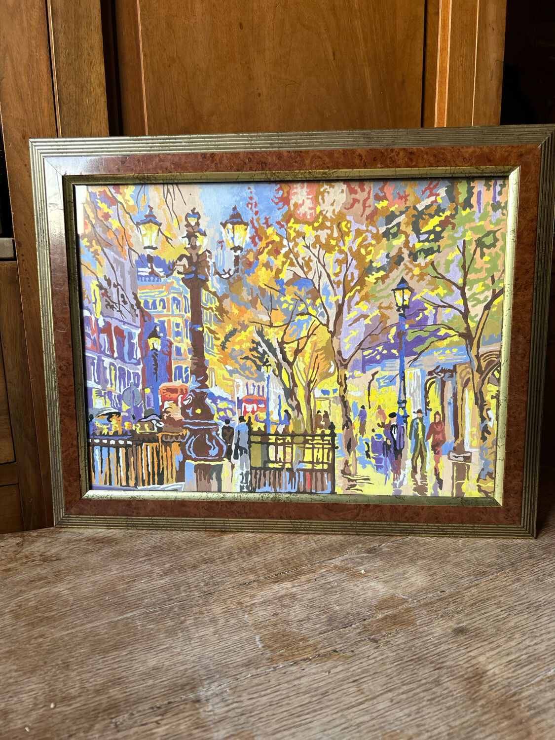 Vintage painting of Paris's grand avenues.