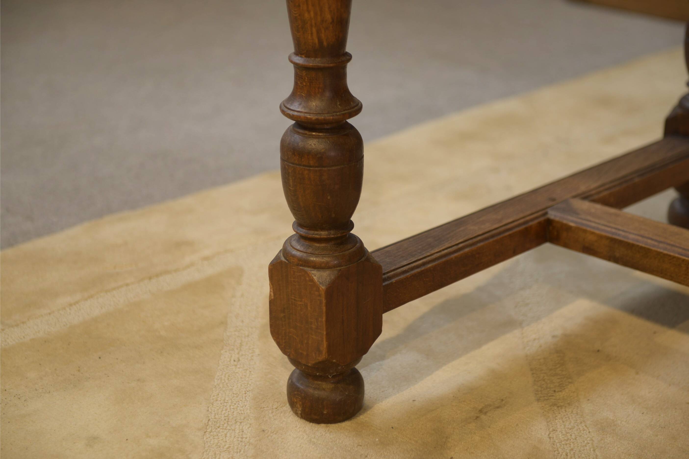 Farm table in beech from the late 19th century.