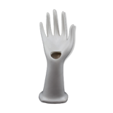 Hand soliflore white ceramic baguier