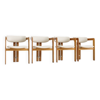Chaises de salle à manger Pamplona par Augusto Savini pour Pozzi Italie 1965, lot de 4