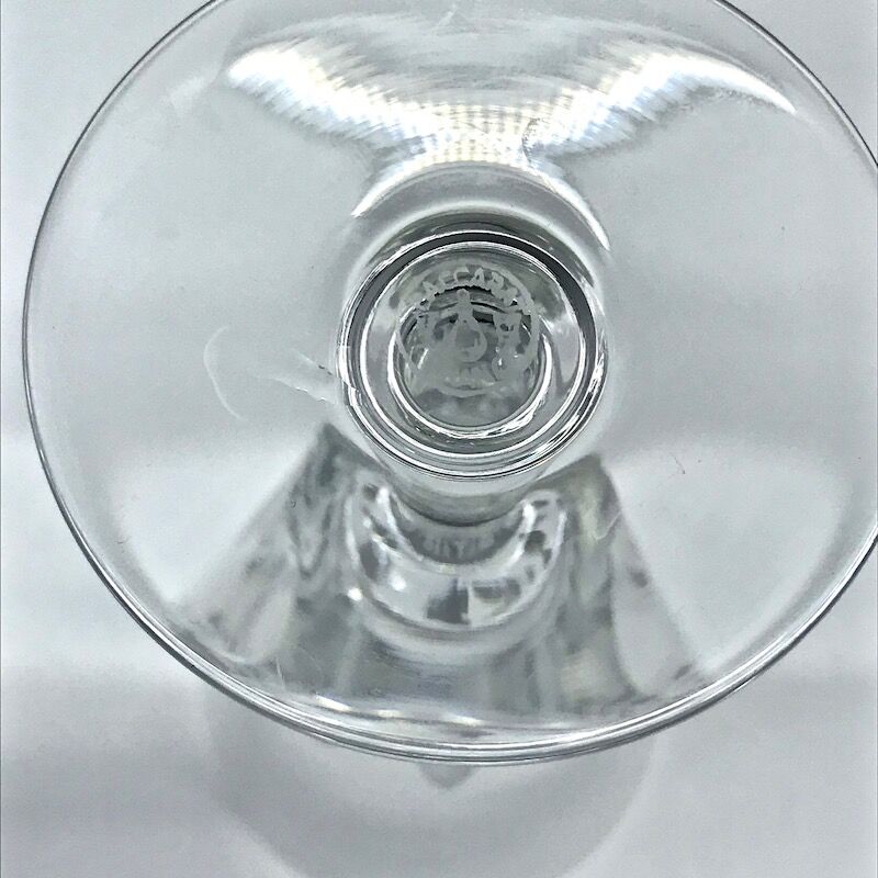 Five Baccarat champagne flutes