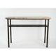 Console, art moderne, acier peint et marbre
