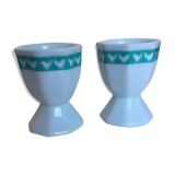 Duo of porcelain cockroaches