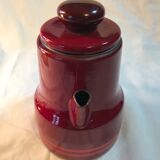 Vintage coffee maker in enamel and bakelite