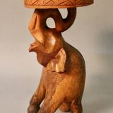 Elephant stool pedestal table