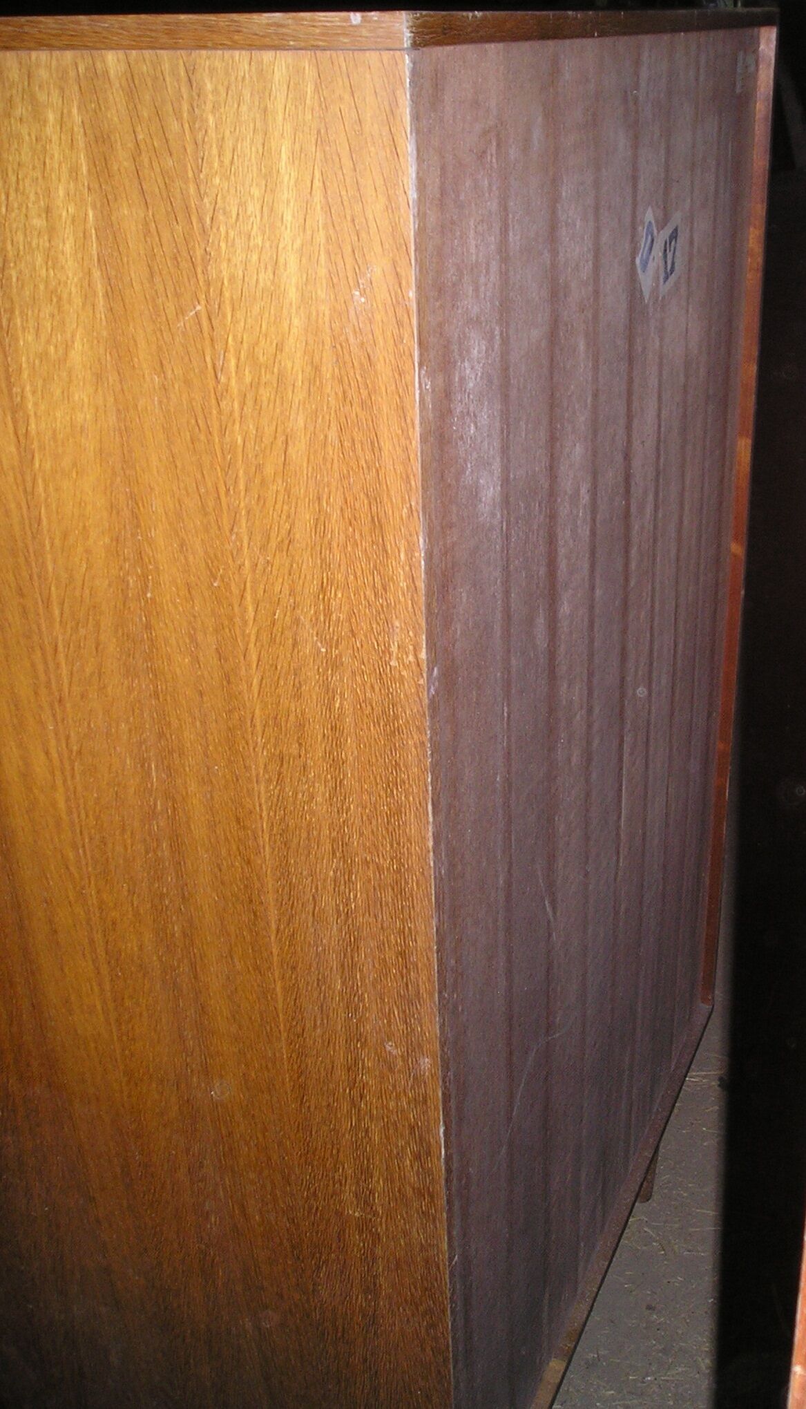 Showcase - Brissac secretary 1960 in oak and veneer