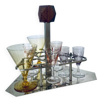 Art Deco liqueur service