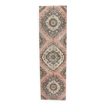 Turkish Oushak Wool Runner 97x352