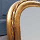 Miroir de cheminée doré, bois et verre, 19ème