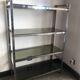 Chrome and smoked glass shelf from the 70s.