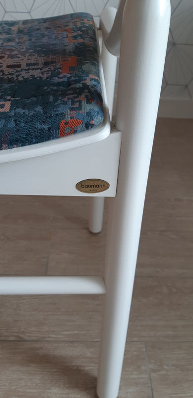 White Baumann chair.