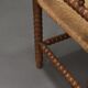 Vintage turned oak corner side chair, 1930s