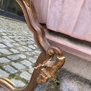 Baroque gold leaf mirror in the Louis XV style from the 19th century.