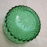 Candy or sugar maker in green glass Arcoroc