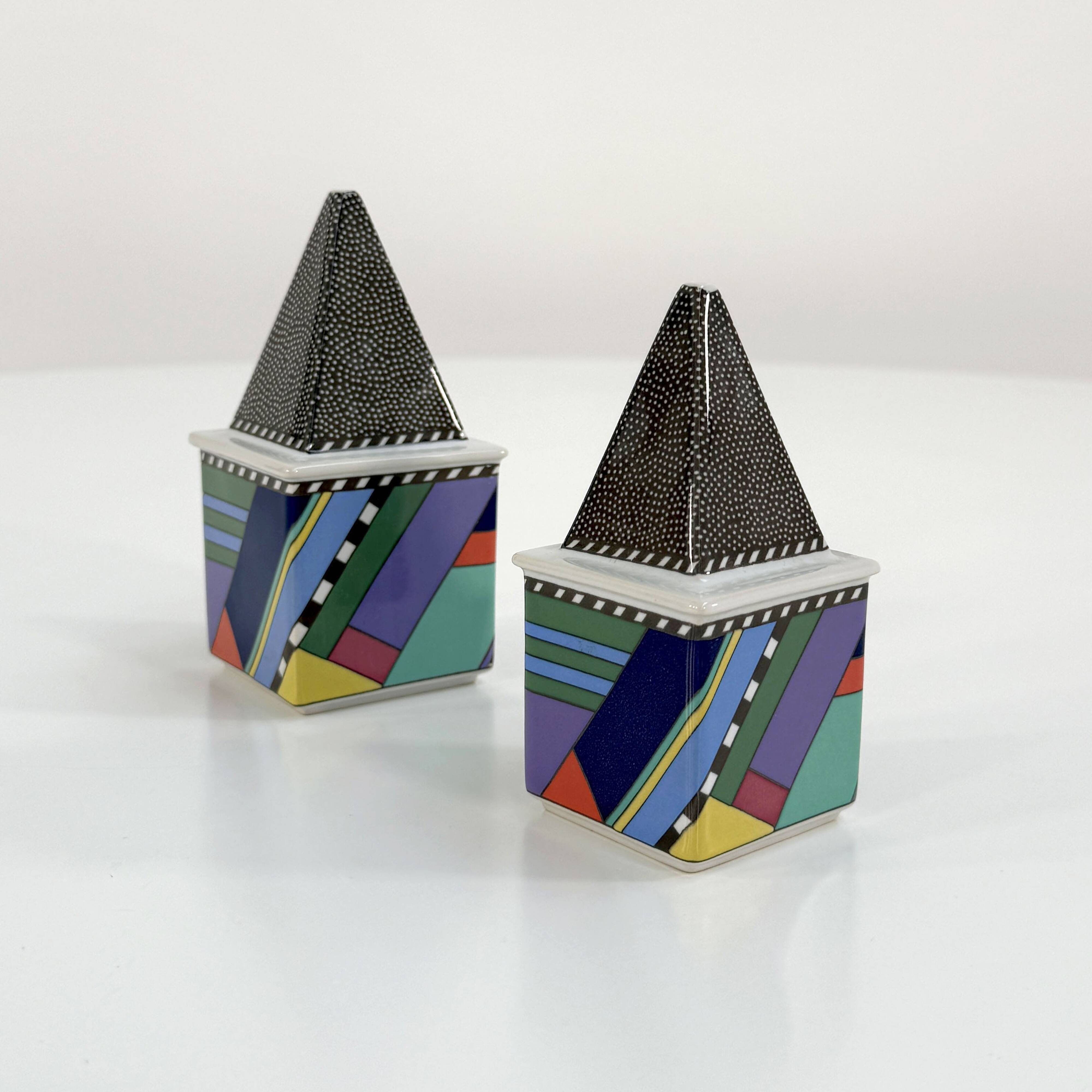 Salt and Pepper Shakers Scenario Metropol by Barbara Brenner for Rosenthal, 90