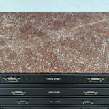 19th-19th Century Chest of Drawers with Shabby Patina