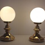 Pair of golden lamps