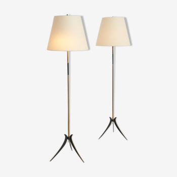 Paire de lampadaire, Italie années 1950