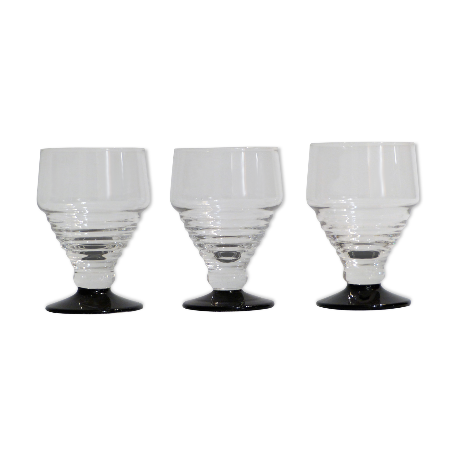 3 vintage glasses