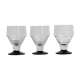 3 vintage glasses