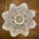 Vintage globe wall or ceiling light in molded glass in the shape of a flower