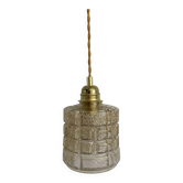 Vintage amber glass suspension globe