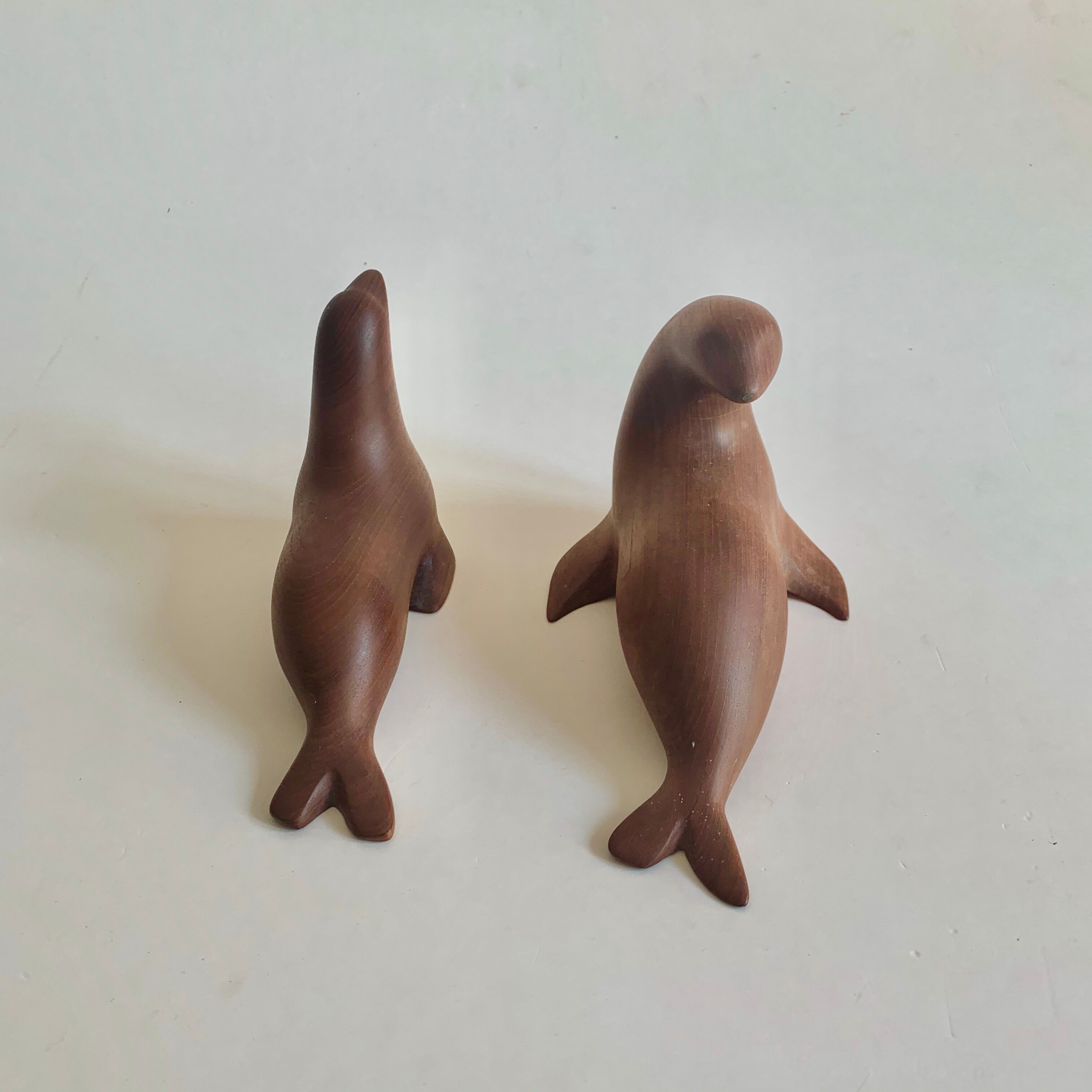 Pair of teak figurines, norway, 1960s