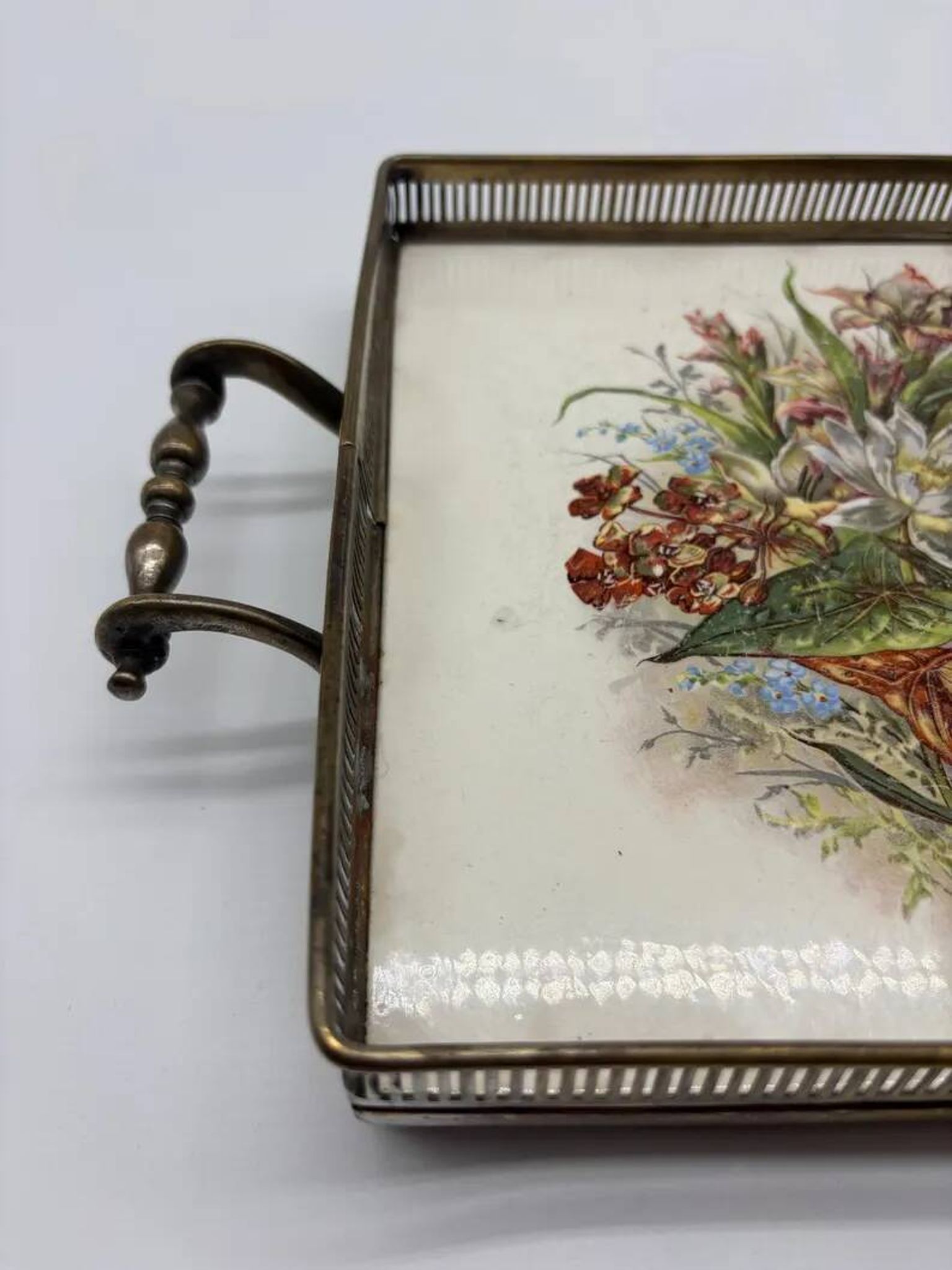 Service Plate WMF Jugendstil Art Nouveau Silver-Plated Galalithe Around 1905