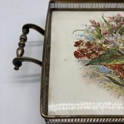 Service Plate WMF Jugendstil Art Nouveau Silver-Plated Galalithe Around 1905