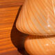 Pair of blown glass bedside lamps, Murano style, 1980s