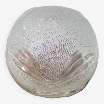 Globe boule, globe verre, abat-jour verre, globe à motifs, globe pour suspension, 70's