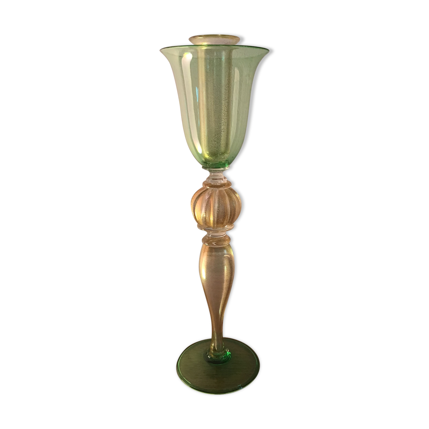 Murano glass candlestick