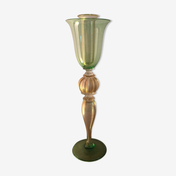 Murano glass candlestick