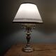 Pair of gilded bronze bedside lamps