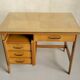 Oak and leather desk, France 1955
