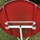 Table de bistrot fer 1980 vintage pliable