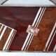 Art deco tray in wood, steel, chrome, glass and mirror 30s-40s