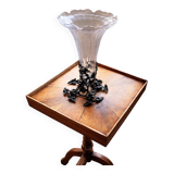 Antique Art Nouveau vase in crystal and patinated bronze – circa 1895–1910