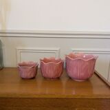 Set of three ceramic planters