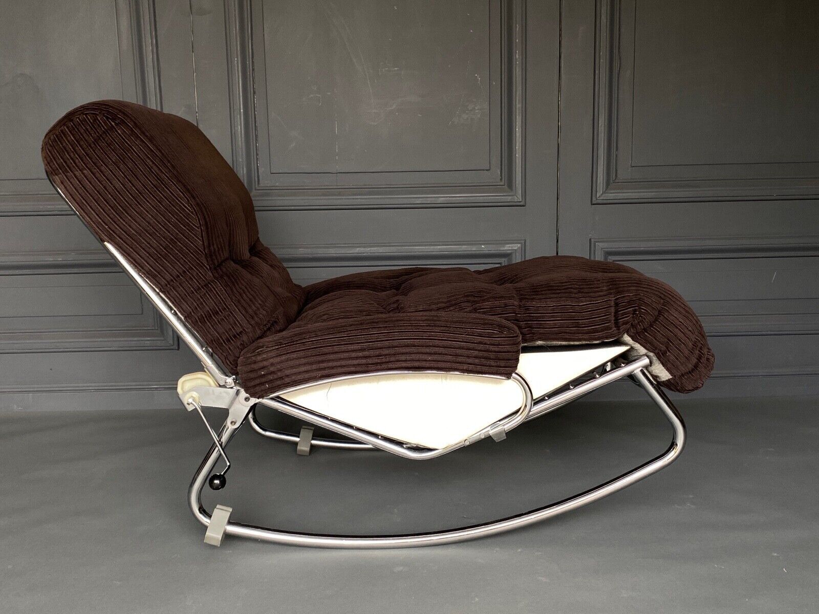 Chaise longue armchair rocking by lama 1970