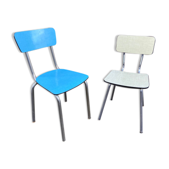 Pair of chairs in formica