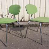 Set of 4 1970s Strafor-steelcase chairs