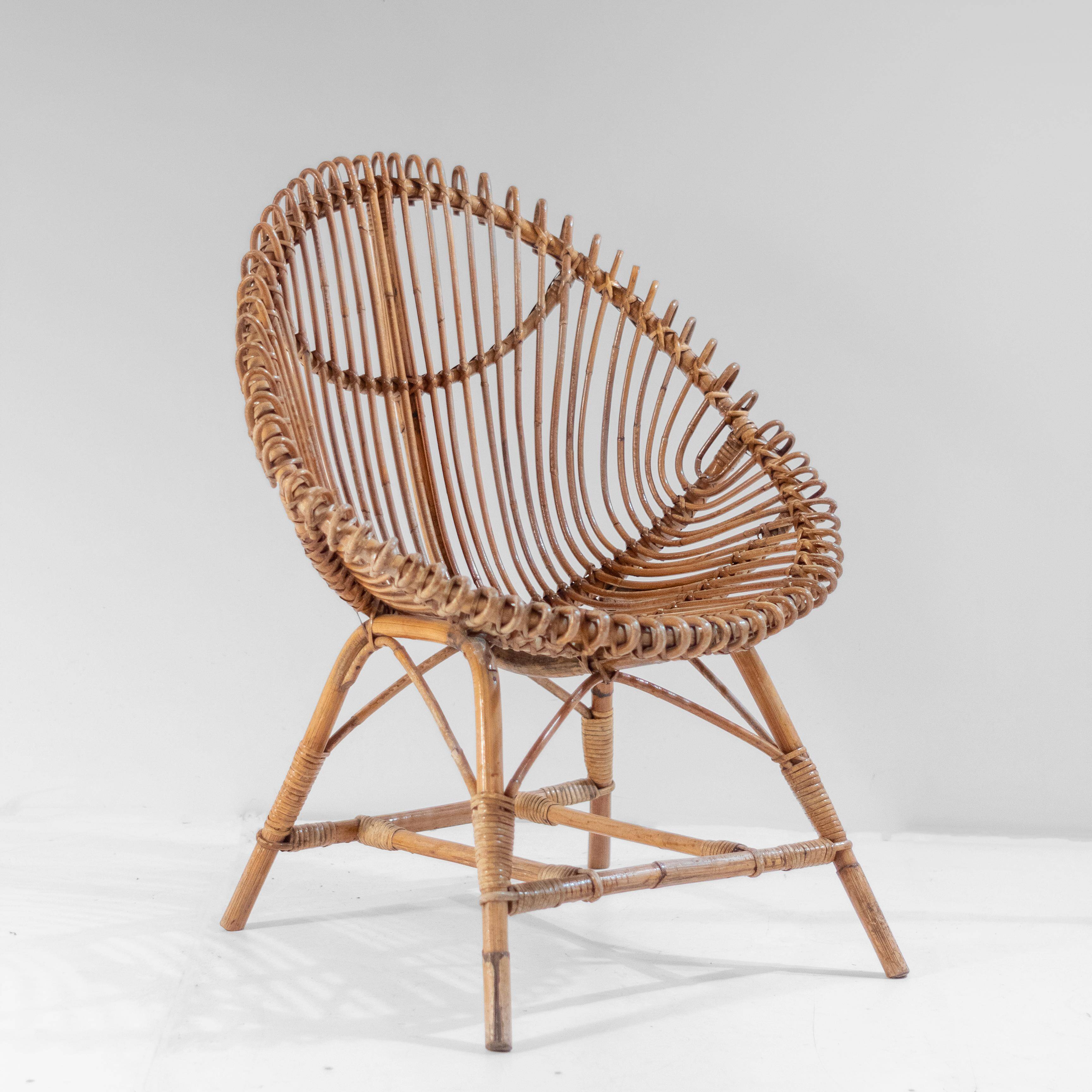 1960 Midcentury Modern Italian Bamboo Lounge Set