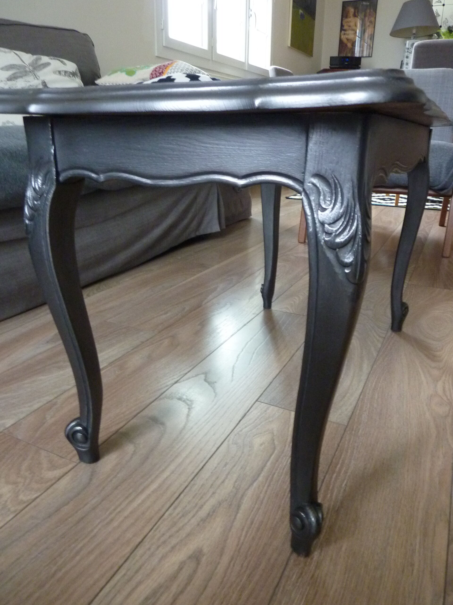 Solid oak coffee table restyled