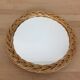 Miroir rond rotin tressé 30 cm