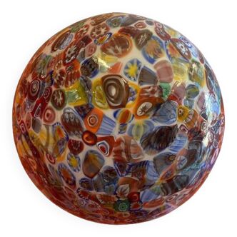 Murrine multicolors sphere in murano style glass